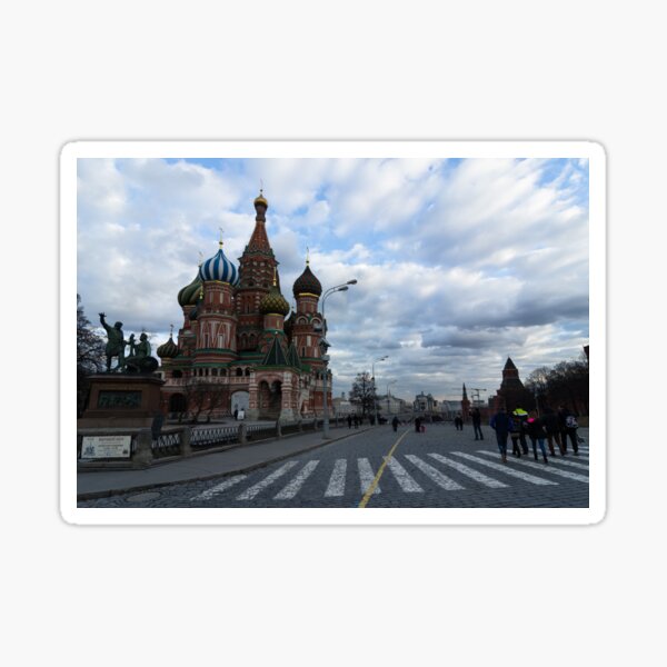 Palace of adornments - St Basil's Moscow Russia Sticker
