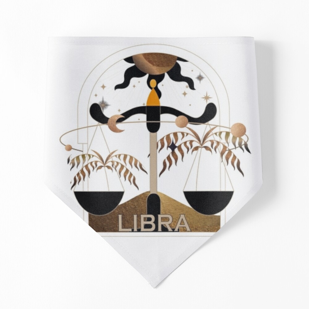 Libra Scale Silhouette Bandana