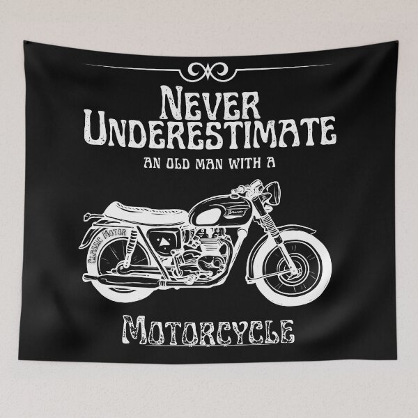 Item preview,  Never Underestimate An Old Man With A Motorcycle / Motorcycle / Motocycler /Old Man designed and sold by Alexa5454.