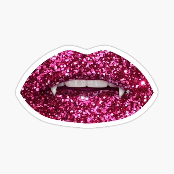 Stickers 24 PCS Pack for Laptop Vinyl Glam Punk Pink Feminist Lips Girly  Sassy