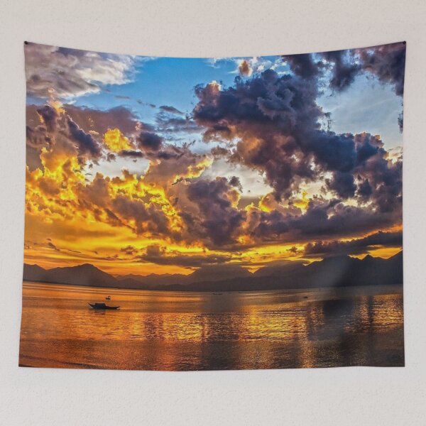 Item preview, Purple Sky With Orange Sunset. designed and sold by DesignVertex.