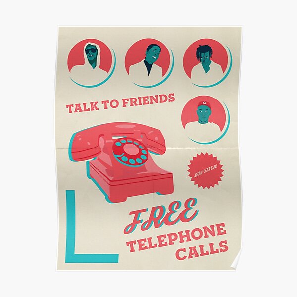 Rocky, Tyler and Carti - Telephone Calls Poster