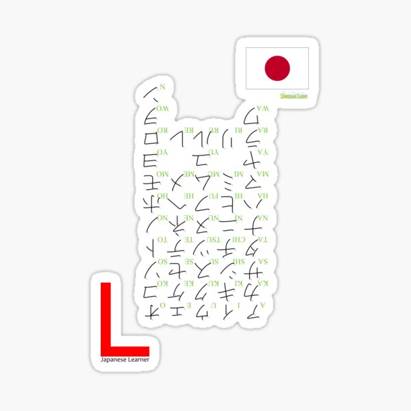 Japanese Learner - Katakana Sticker