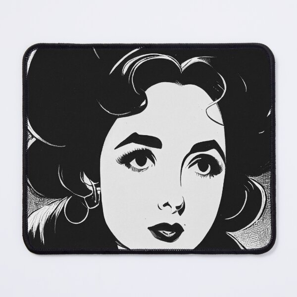 Item preview, Elisabeth Taylor portrait drawing designed and sold by artofbelletz.