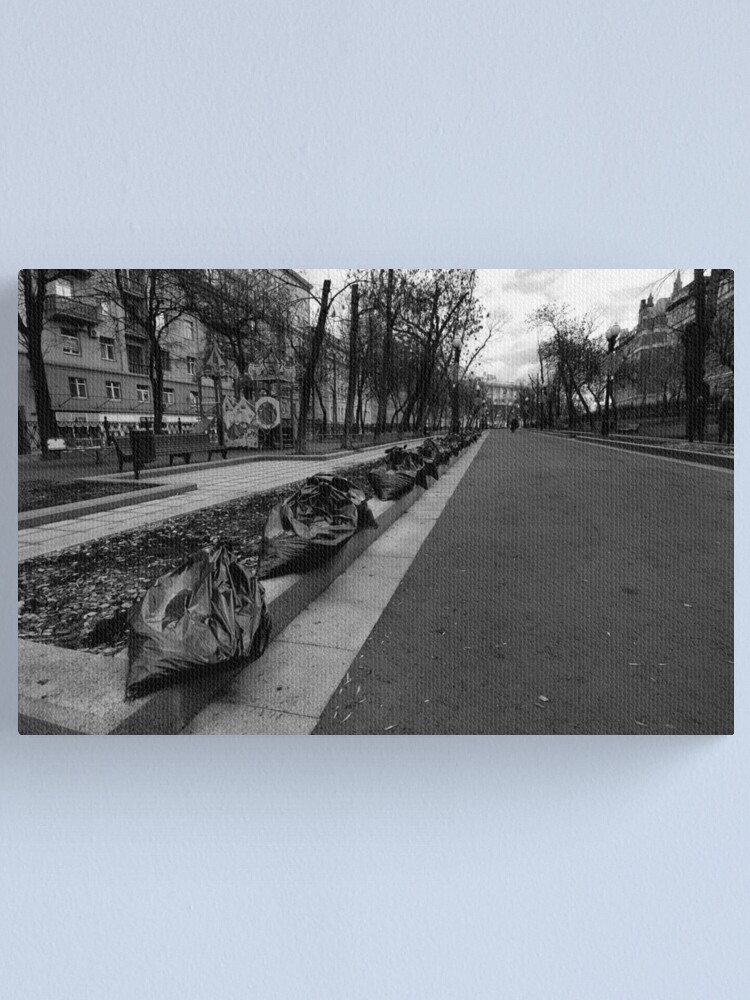 Alternate view of Taking out the trash - Moscow Russia Canvas Print