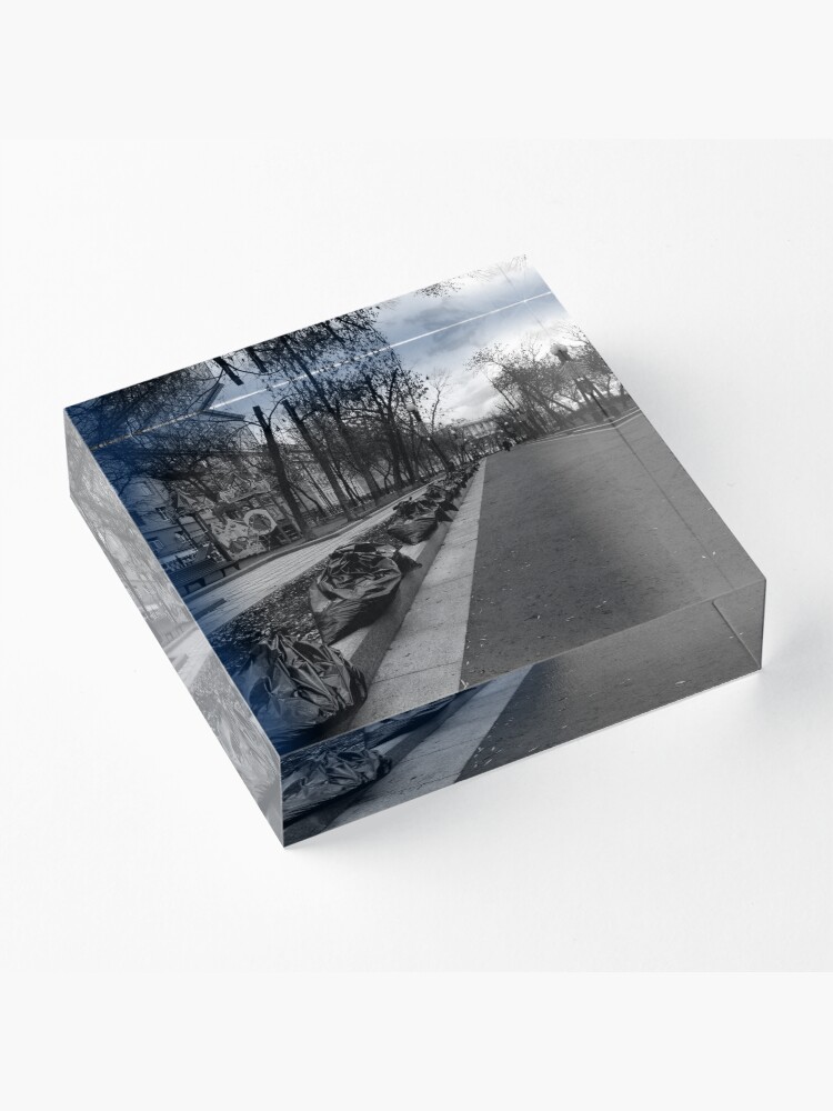 Alternate view of Taking out the trash - Moscow Russia Acrylic Block