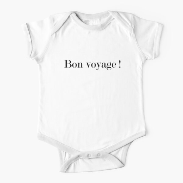 Bon voyage Short Sleeve Baby One-Piece