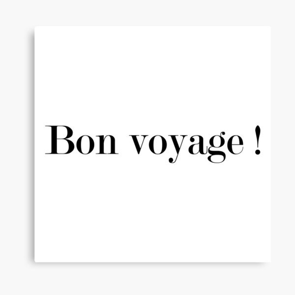 Bon voyage Canvas Print