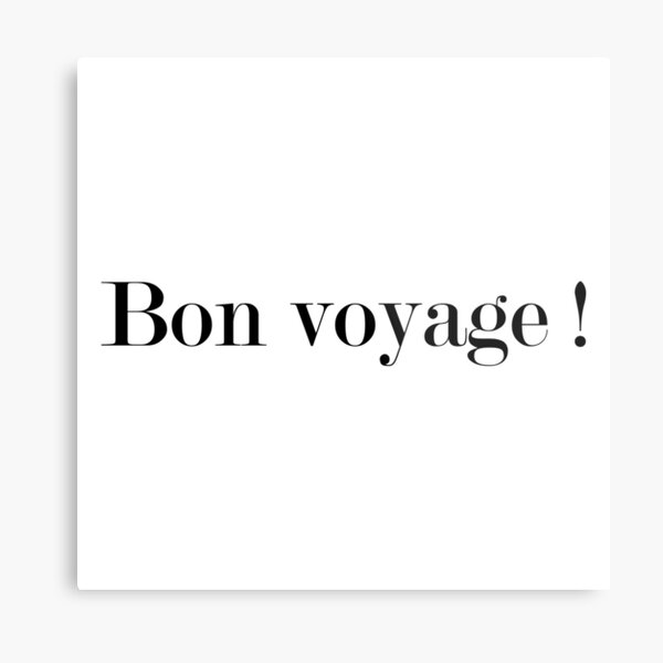 Bon voyage Metal Print