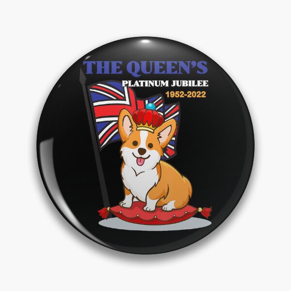 Item preview, The Queen’s Platinum Jubilee  Corgi Union Jack  designed and sold by DallinLebsack.