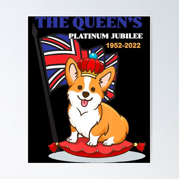 Item preview, The Queen’s Platinum Jubilee  Corgi Union Jack  designed and sold by DallinLebsack.
