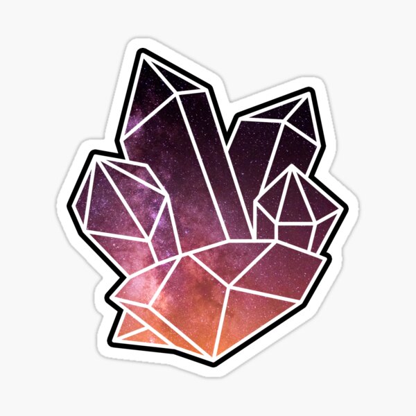 Galaxy Crystal Cluster Sticker for Sale by joshgrigg