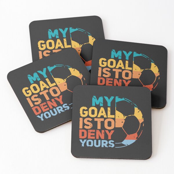 Item preview, My Goal Is To Deny Yours - soccer quote/goalie designed and sold by Numero14.