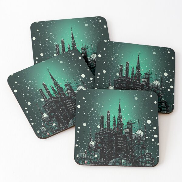 Item preview, Cyberpunk Industrial Christmas Greetings no words designed and sold by JinxedMonster.