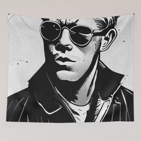 Item preview, Steve Mc Queen portrait drawing designed and sold by artofbelletz.