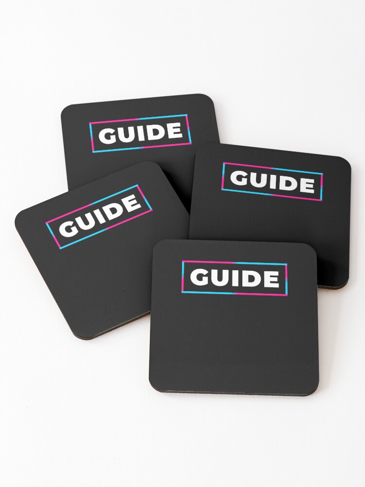Thumbnail 1 of 5, Coasters (Set of 4), Guide retro gradient frame designed and sold by SVPOD.