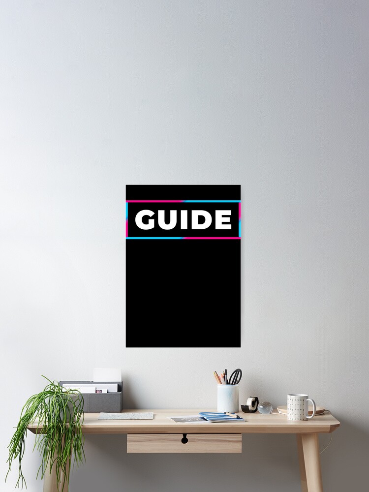 Thumbnail 2 of 3, Poster, Guide retro gradient frame designed and sold by SVPOD.
