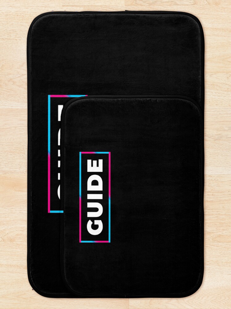 Thumbnail 5 of 6, Bath Mat, Guide retro gradient frame designed and sold by SVPOD.