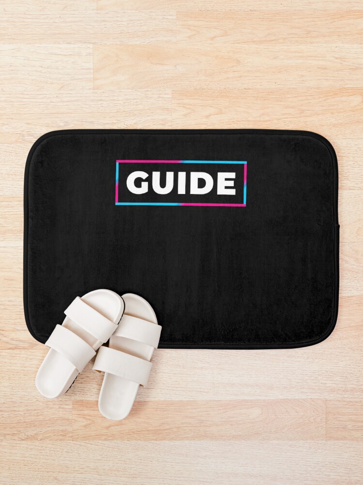 Thumbnail 1 of 6, Bath Mat, Guide retro gradient frame designed and sold by SVPOD.