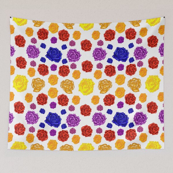 Item preview, Rainbow Roses - Fun and Bright Fashion Pattern designed and sold by Annalee Beer.