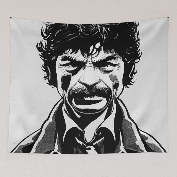 Item preview, Charles Bronson portrait drawing designed and sold by artofbelletz.