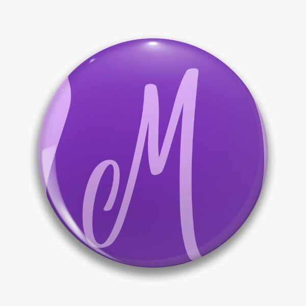 Item preview, M letter in a purple bubble designed and sold by Cloofur.