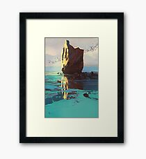 Lonely Rock Framed Print