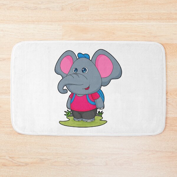 Item preview, Elephant as Hiker with Backpack designed and sold by Snabdesign84.