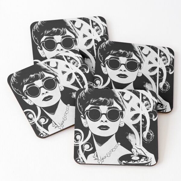 Item preview, Audrey Hepburn portrait drawing designed and sold by artofbelletz.