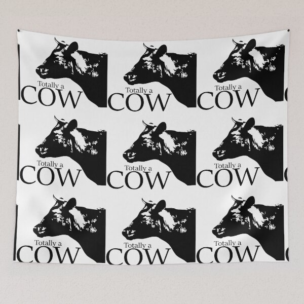 Item preview, Cute Funny Black Cow Design with a saying Totally a Cow designed and sold by DappleDesign.