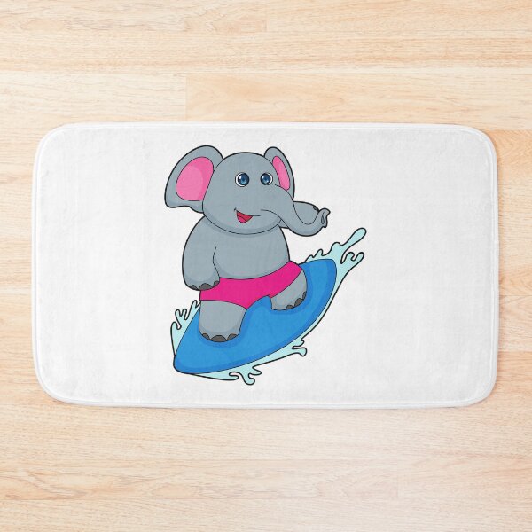 Item preview, Elephant as Surfer with Surfboard designed and sold by Snabdesign84.