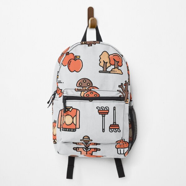 Item preview, White Autumn Icons Pattern designed and sold by Geo De la Cruz.