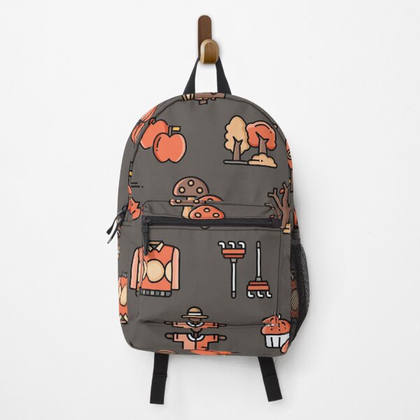 Item preview, Gray Autumn Icons Pattern designed and sold by Geo De la Cruz.