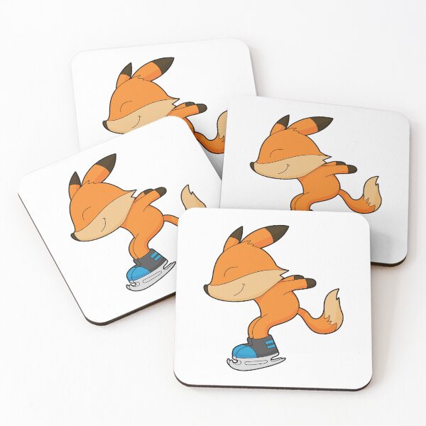 Aperçu de l'œuvre Fox at Ice skating with Ice skates créée et vendue par Snabdesign84.
