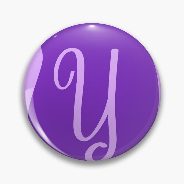 Item preview, Y letter in a purple bubble designed and sold by Cloofur.