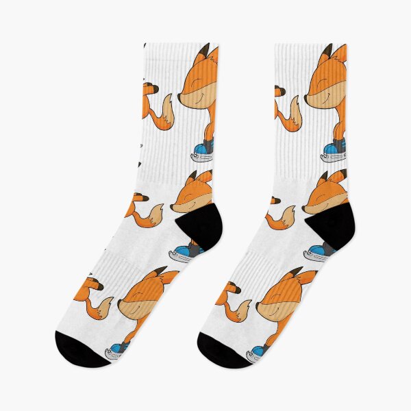 Item preview, Fox at Ice skating with Ice skates designed and sold by Snabdesign84.