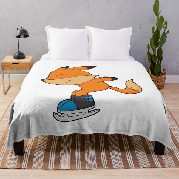 Item preview, Fox at Ice skating with Ice skates designed and sold by Snabdesign84.