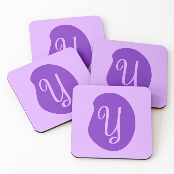 Item preview, Y letter in a purple bubble designed and sold by Cloofur.