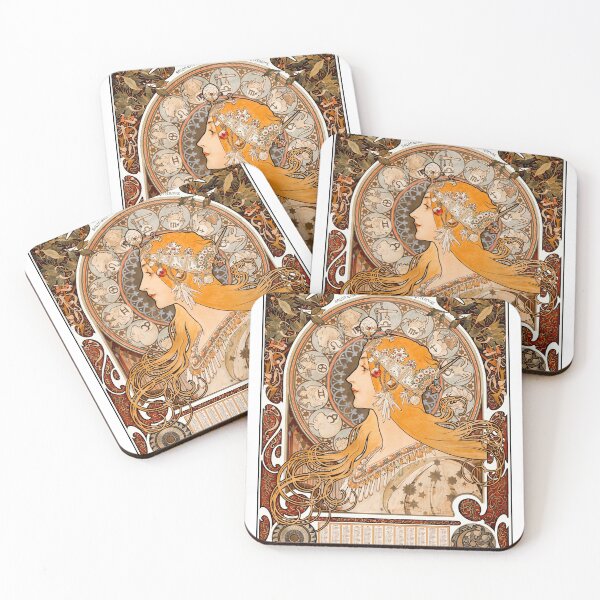Item preview, Alphonse Mucha Art Nouveau Artwork designed and sold by RGartdesign.