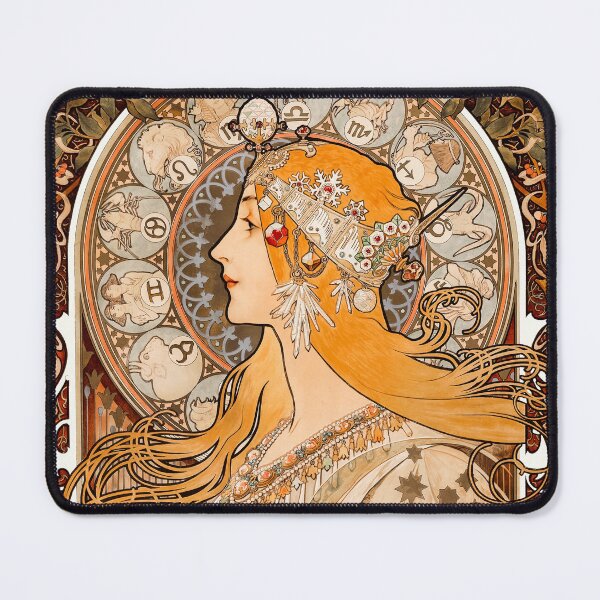 Item preview, Alphonse Mucha Art Nouveau Artwork designed and sold by RGartdesign.