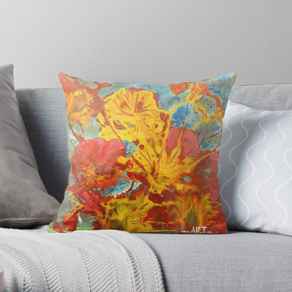 Flowering Expectations Throw Pillow