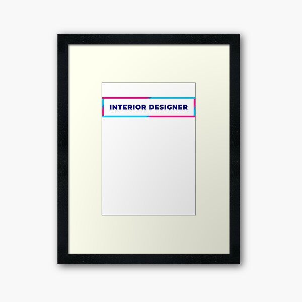 Item preview, Interior Designer retro colorful frame designed and sold by SVPOD.