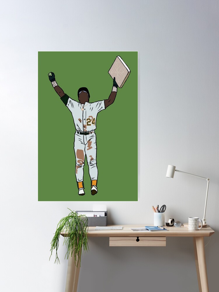 Rickey Henderson Stolen Base Poster for Sale by RatTrapTees