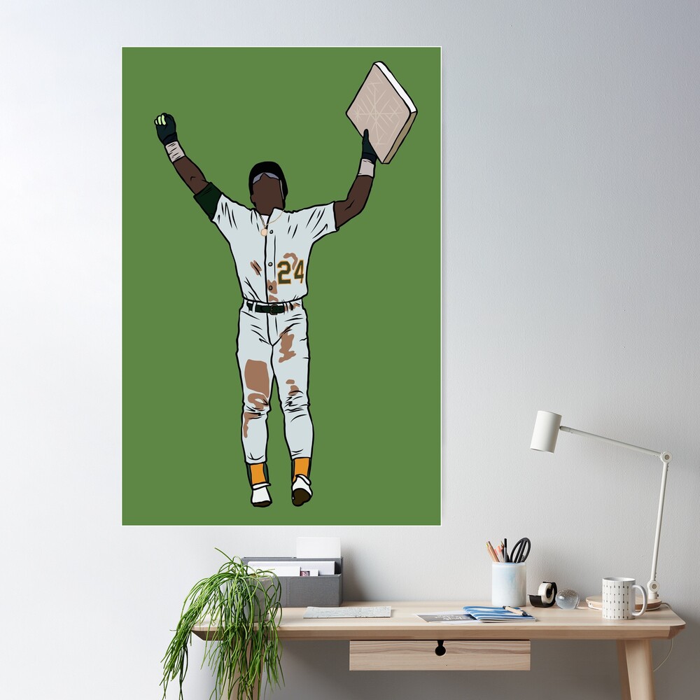 Rickey Henderson holding up a base [1500 × 2454] : r/cutouts