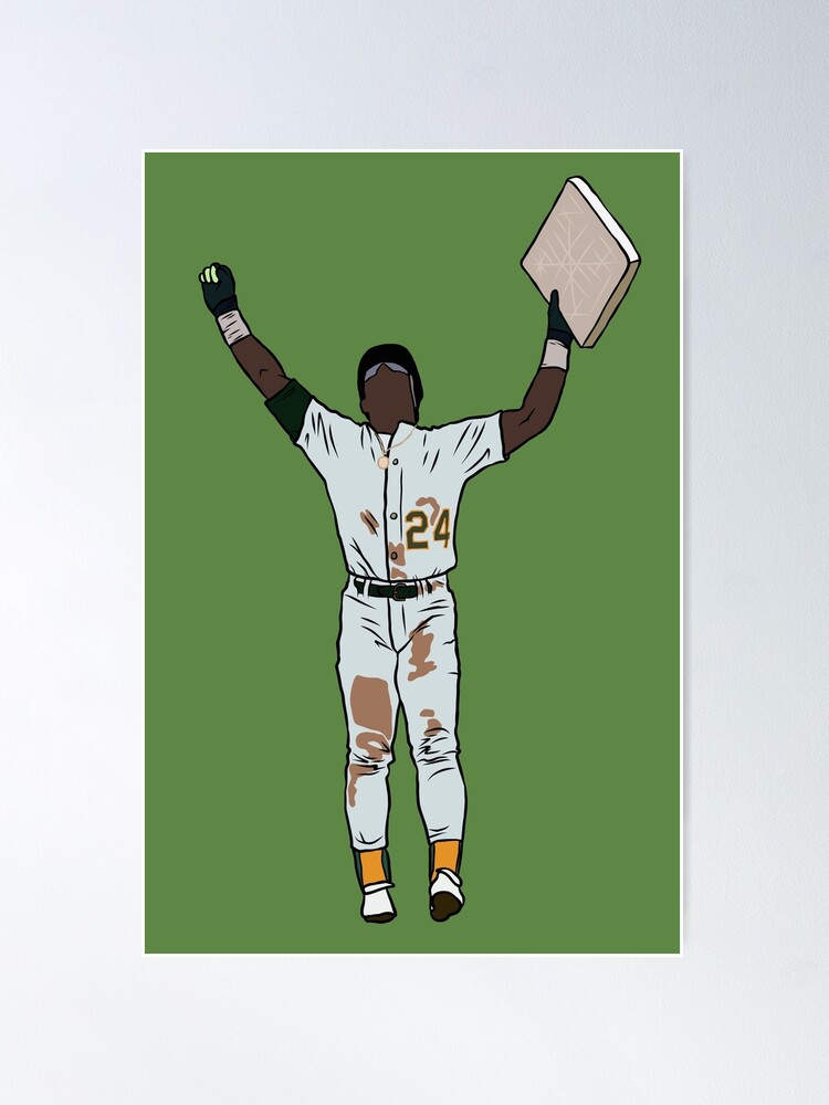 Rickey Henderson Stolen Base Poster for Sale by RatTrapTees