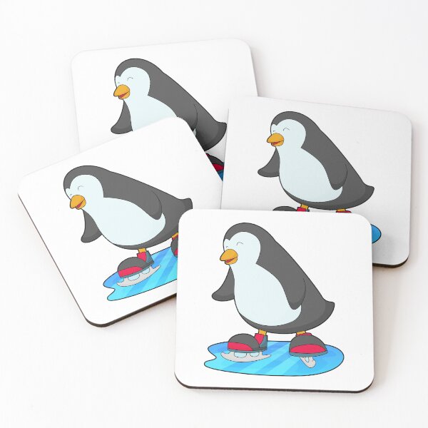 Item preview, Penguin at Ice skating with Ice skates designed and sold by Snabdesign84.