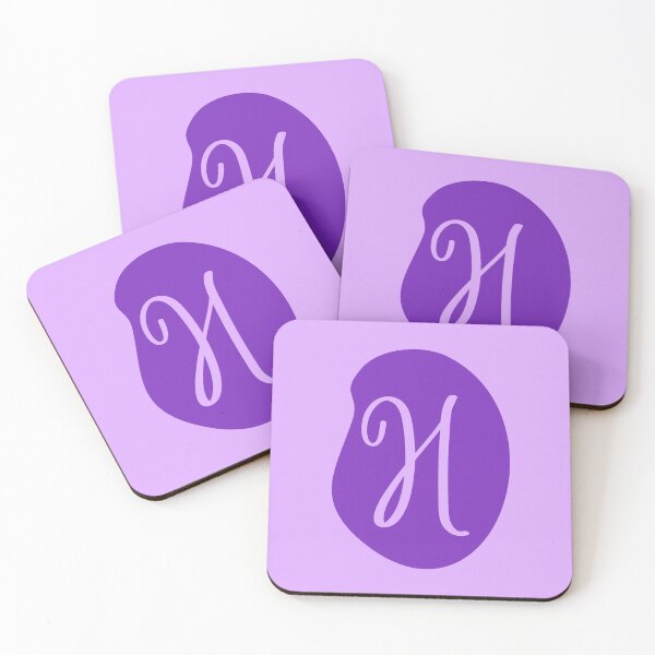 Item preview, H letter in a purple bubble designed and sold by Cloofur.