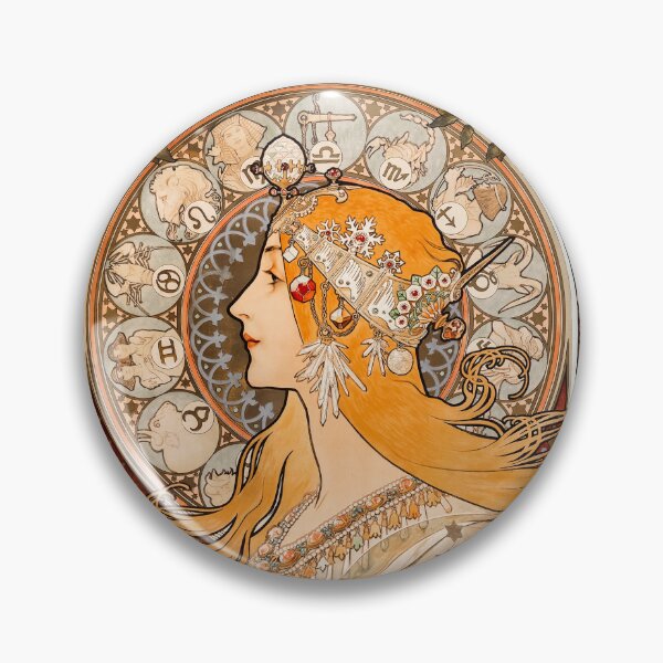 Item preview, Alphonse Mucha Art Nouveau Artwork designed and sold by RGartdesign.