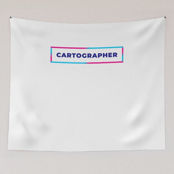 Item preview, Cartographer retro colorful frame designed and sold by SVPOD.