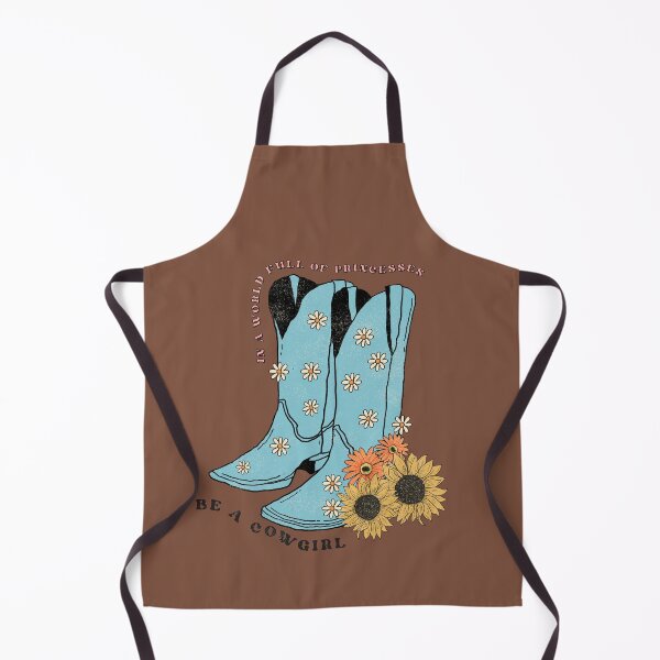 Item preview, In a world full of princesses be a cowgirl, cowboy boots, daisies, and sunflowers designed and sold by TheMugLadies.